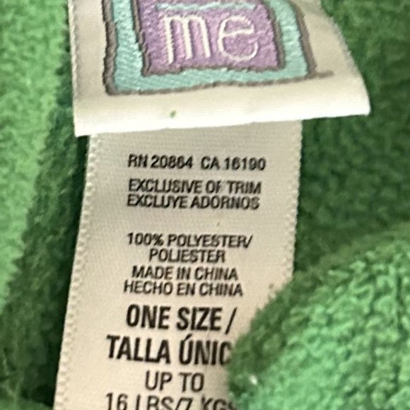 Little Me Baby/Infant Pea Pod Bunting Costume One Size Up to 17lb - Picture 3 of 5